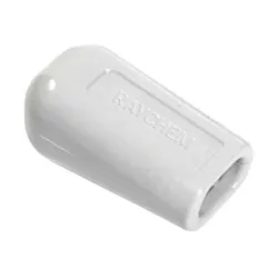 RayClic end seal, a small plastic component with soft-seal entry for trace heating cable.
