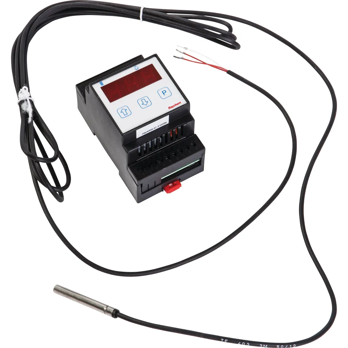 Raystat-control-11-din with sensor ready for installation.