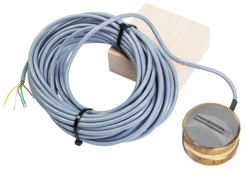 VIA-DU-S20 ground temperature and moisture sensor coiled with one end stripped.